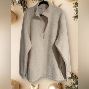 Mens Old Navy Sherpa Quarter Zip.